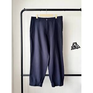 Dries Van Noten Navy Lightweight Wide Trousers